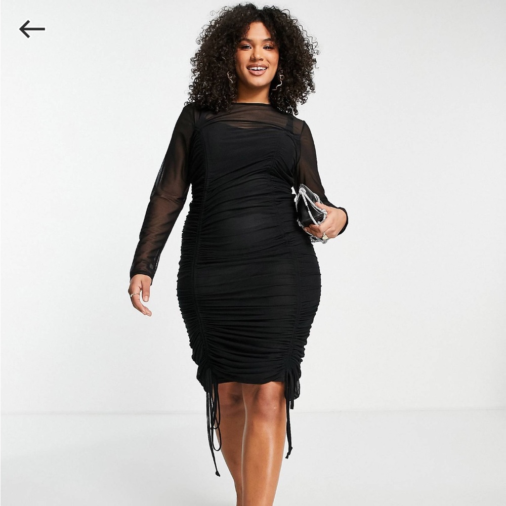 Cute black dress ! Length can be adjusted